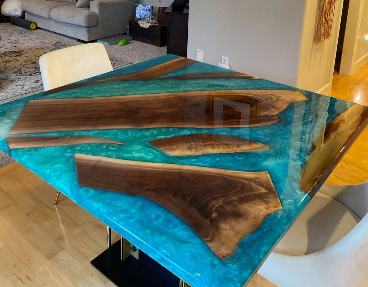 Custom Epoxy River Tables With Steel Bases *MADE IN USA*