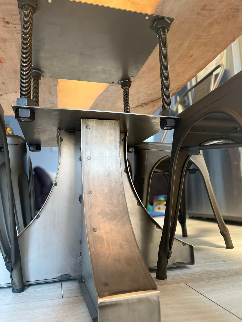 Industrial Style Steel Arch Table Base