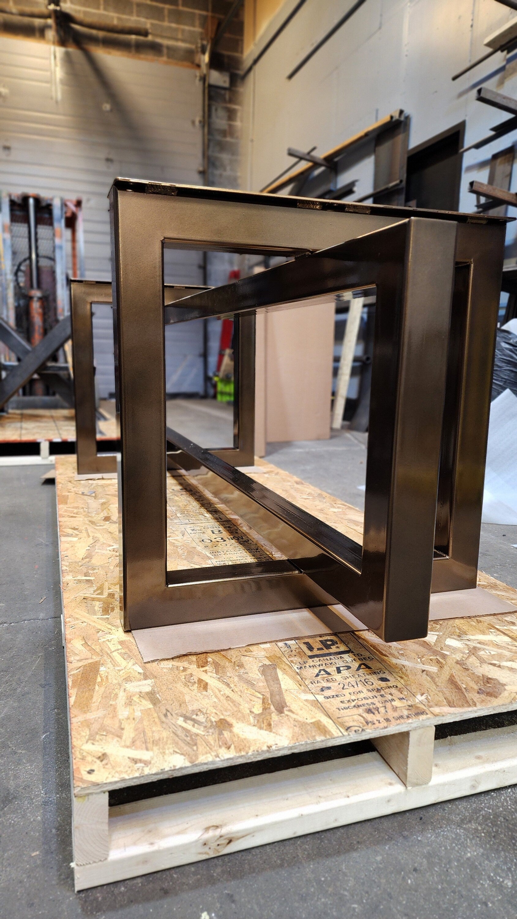 Square And Rectangle Modern Style Steel Table Base