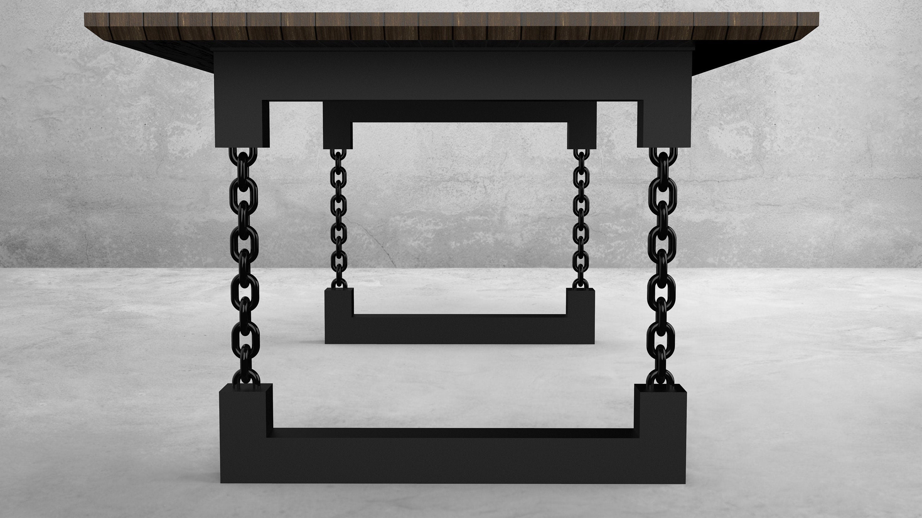 Square U Chain Link Table Legs