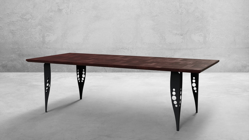 Bomber Style Steel Table Legs - Set Of 4