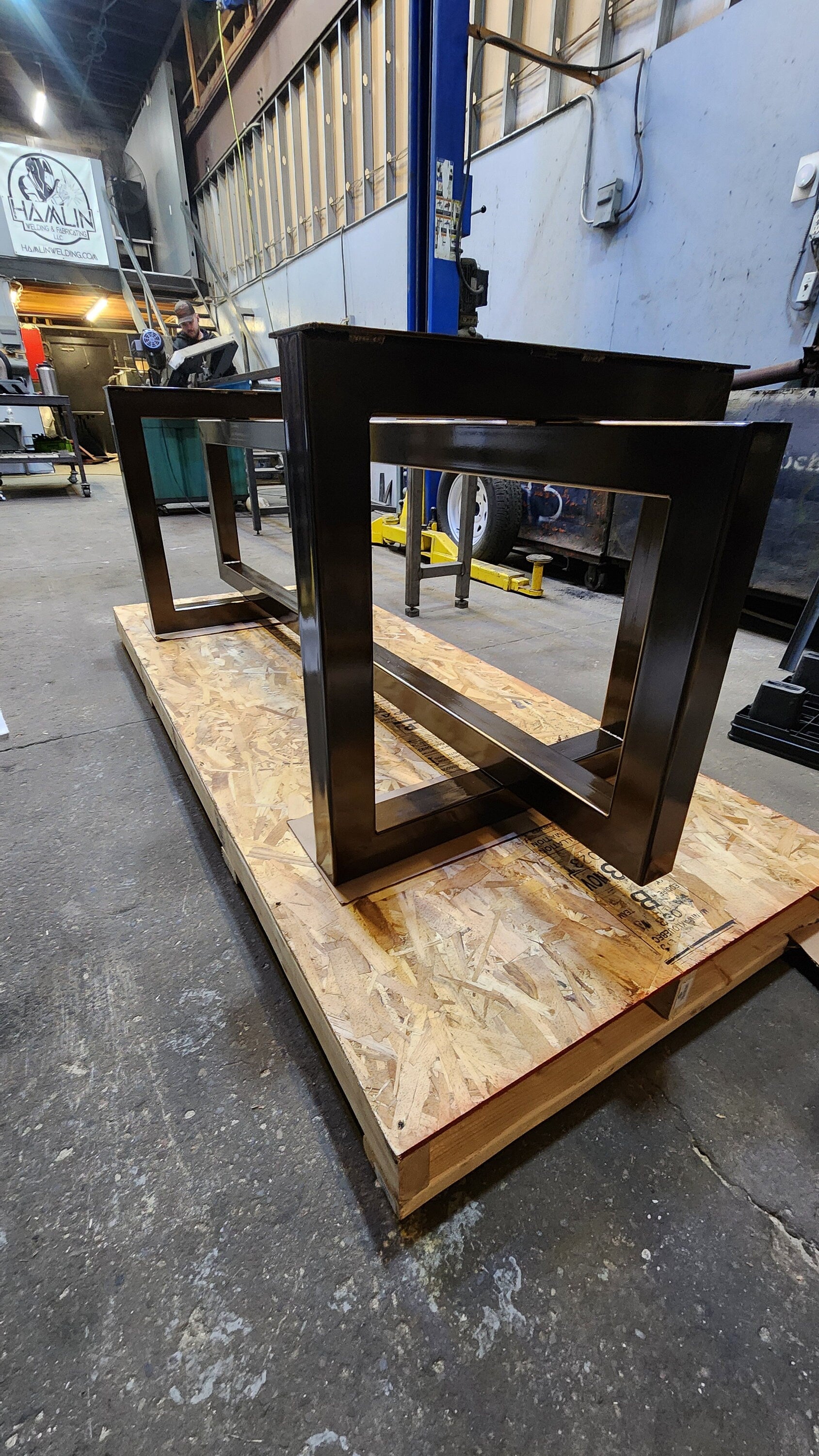 Square And Rectangle Modern Style Steel Table Base