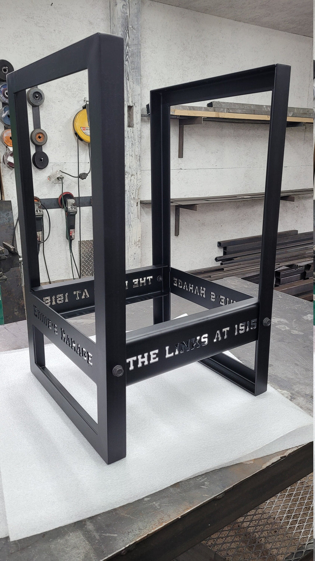 Custom Bar or Kitchen Stools With Laser Cut, Personalized Lettering Or Design