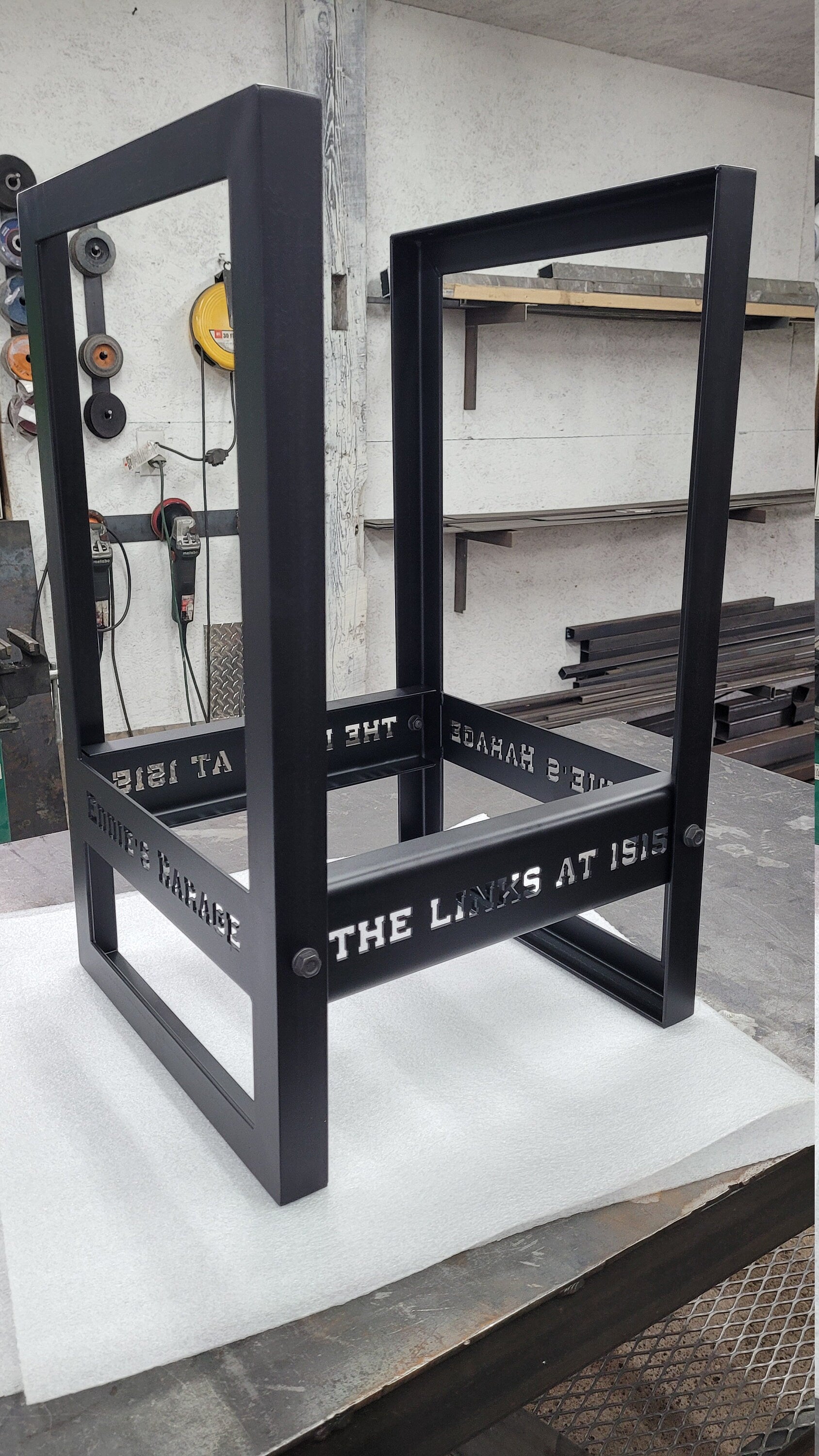Custom Bar or Kitchen Stools With Laser Cut, Personalized Lettering Or Design