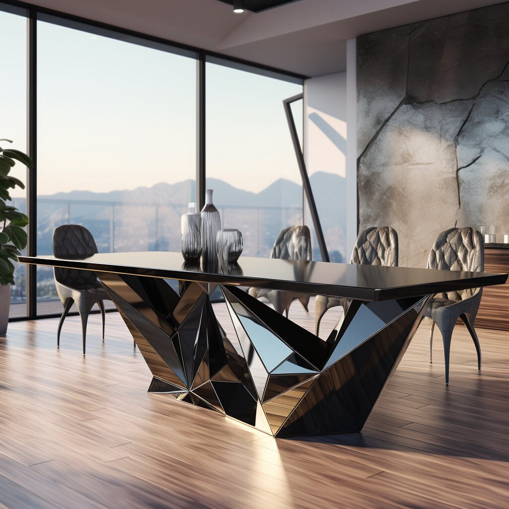 Geometric Low Poly Table Bases