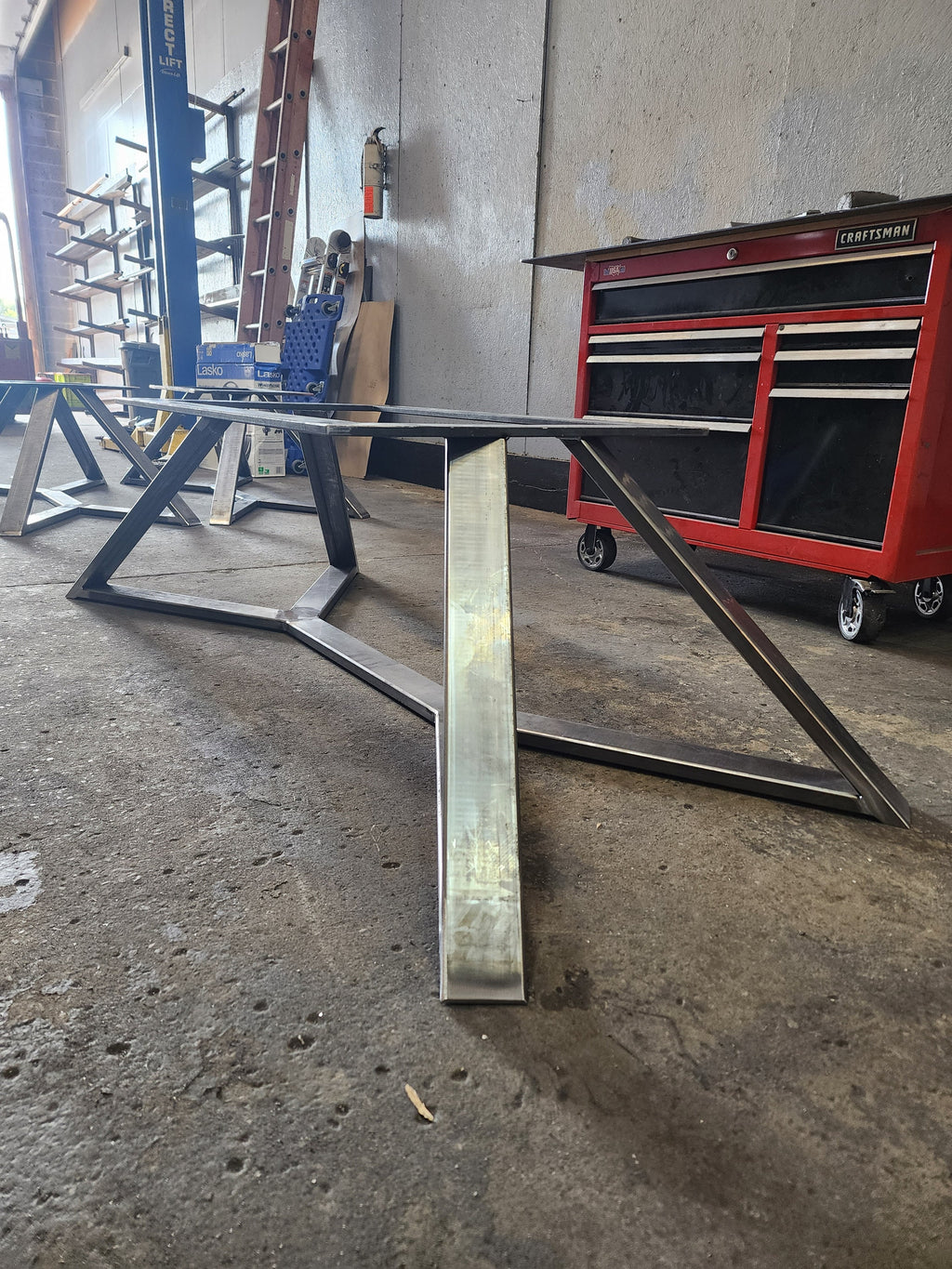 Abstract Steel Table Base - Any Size!