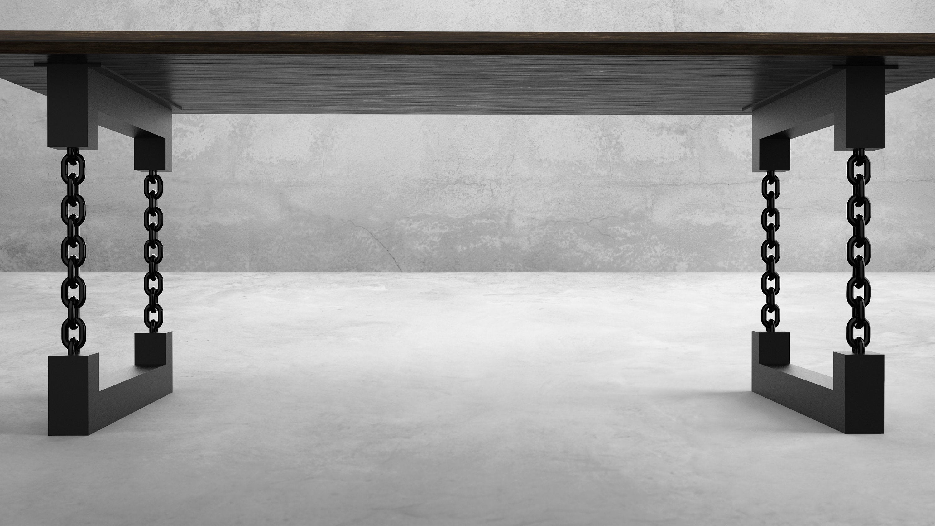 Square U Chain Link Table Legs
