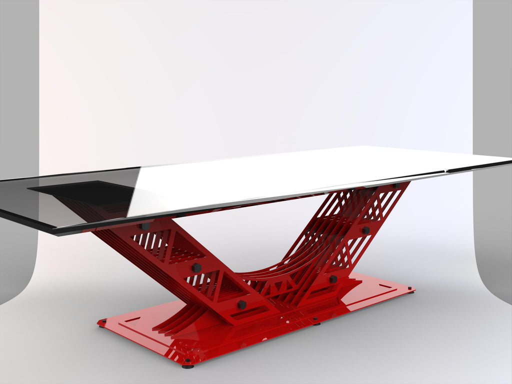 Industrial Trellis V Table Base