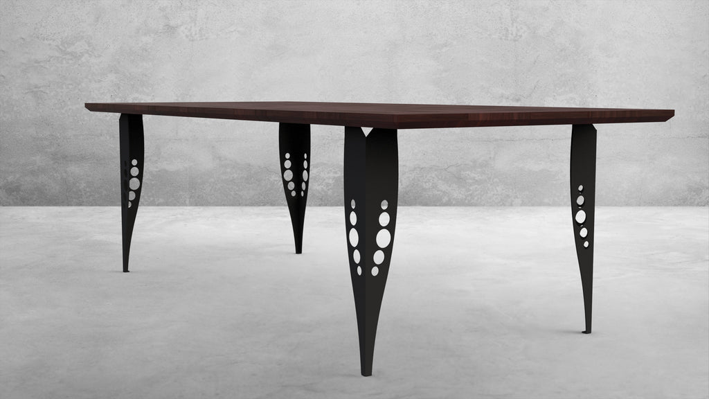 Bomber Style Steel Table Legs - Set Of 4