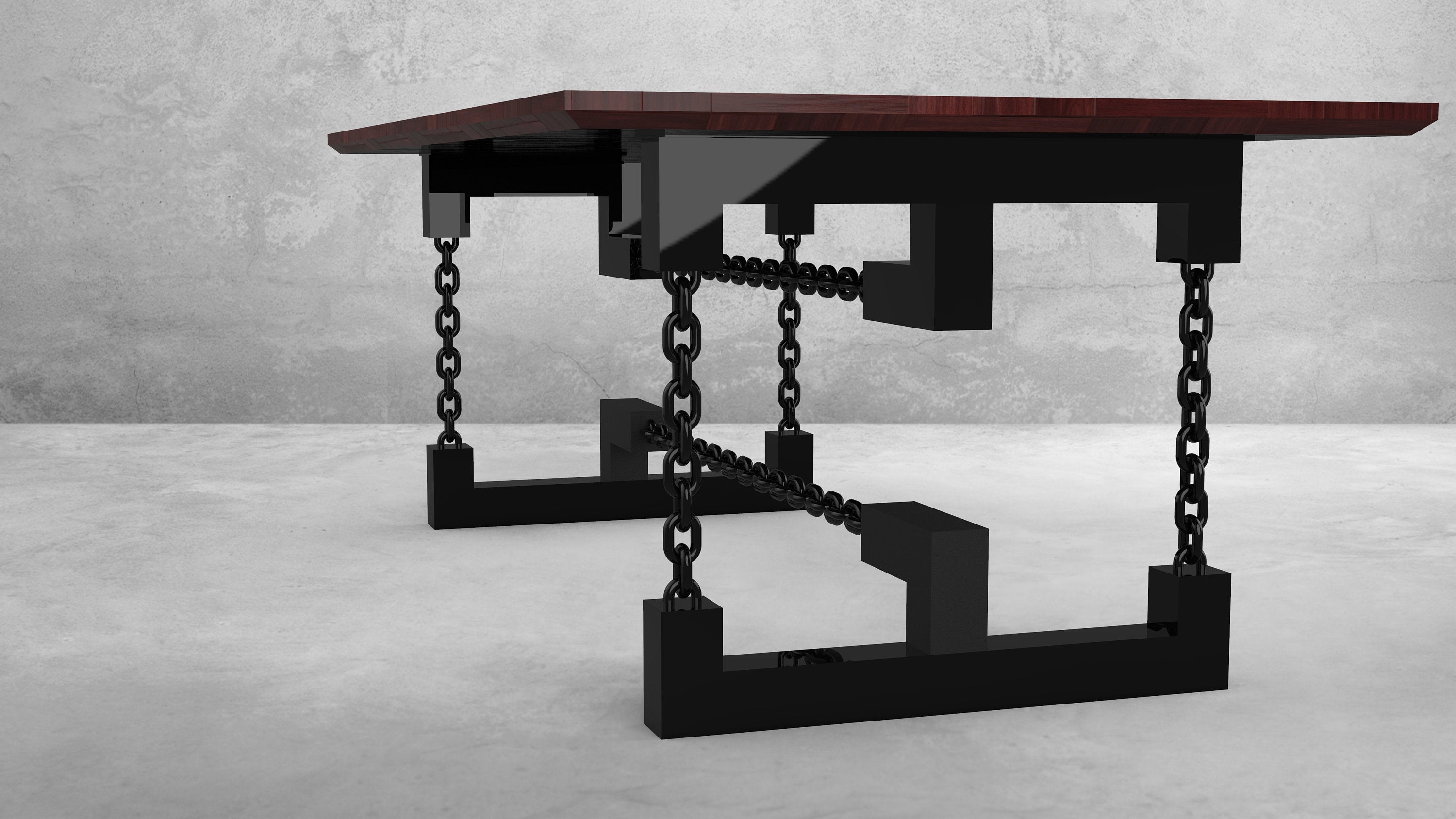 Chain Link Double 90 Table Base