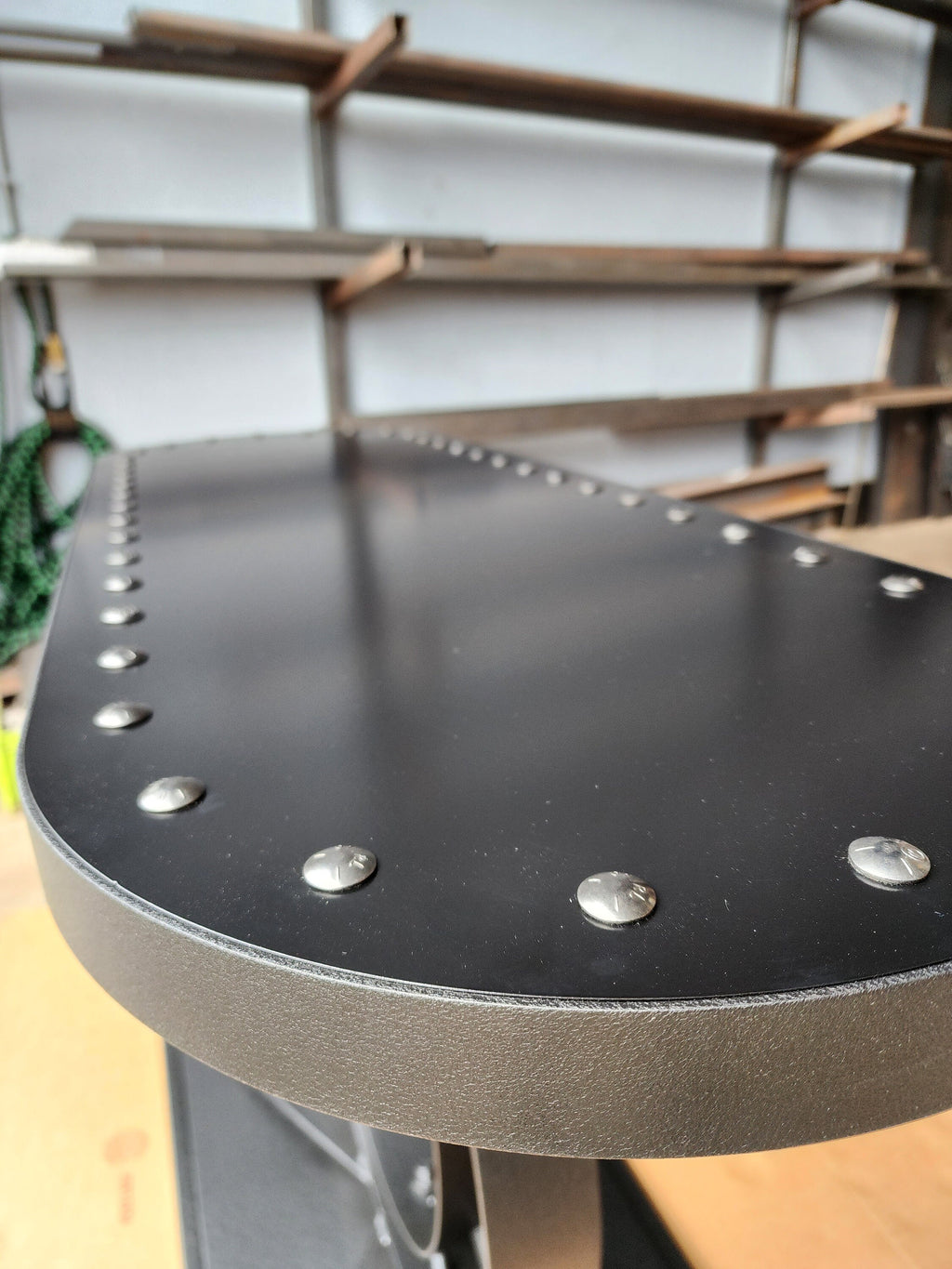 Industrial Ring Console or Entry Table