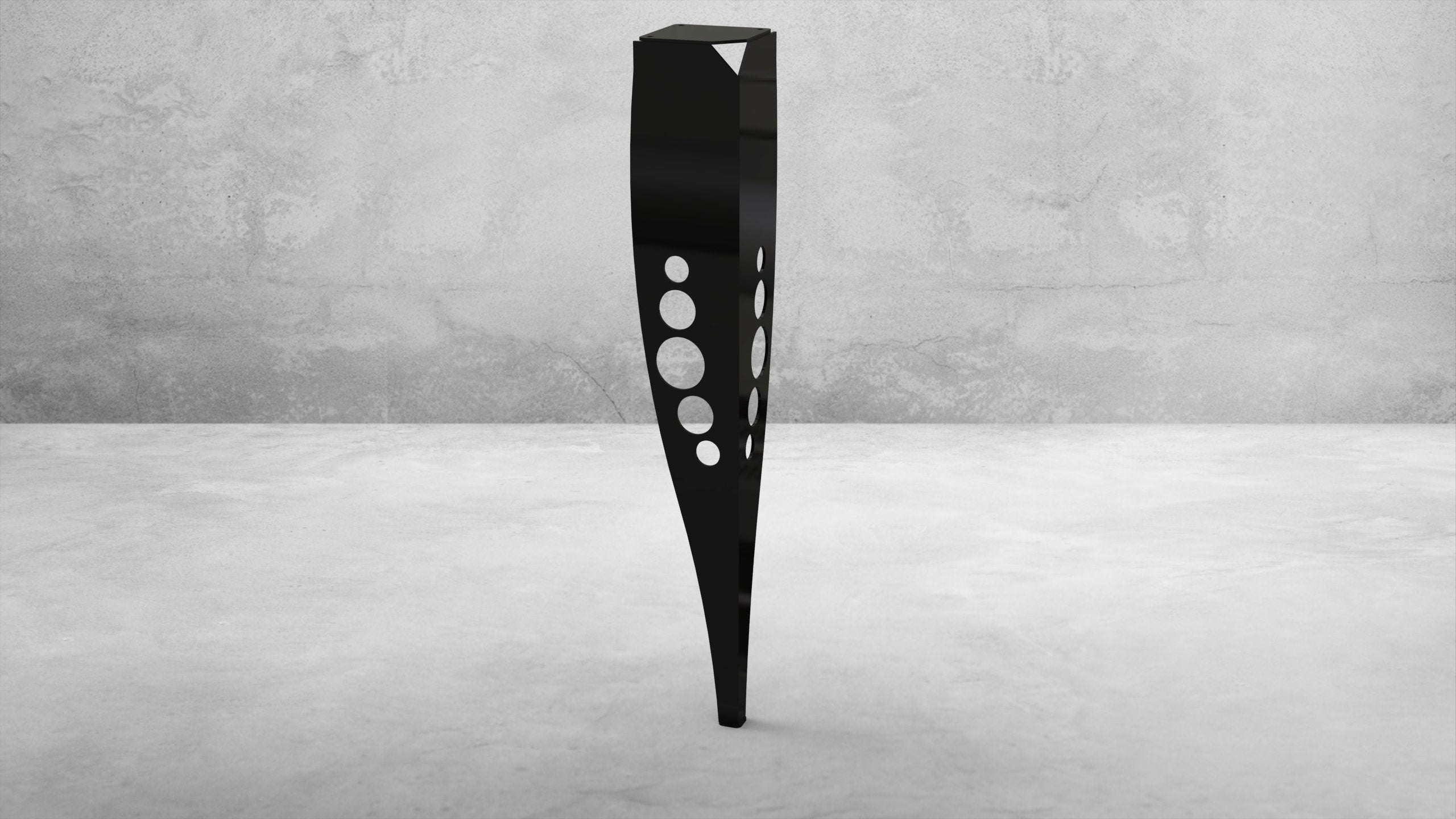 Bomber Style Steel Table Legs - Set Of 4
