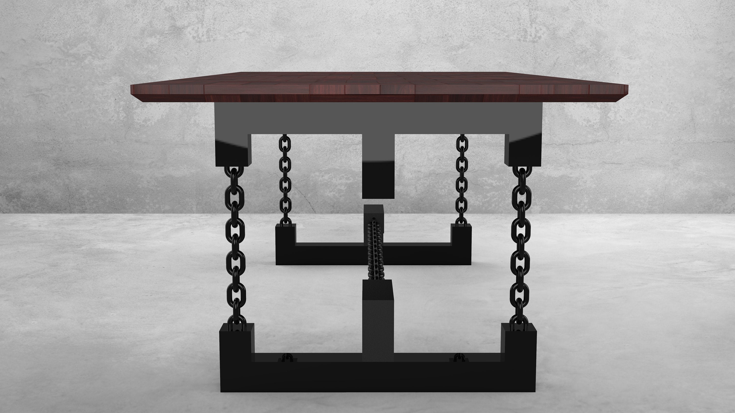 Chain Link Double 90 Table Base