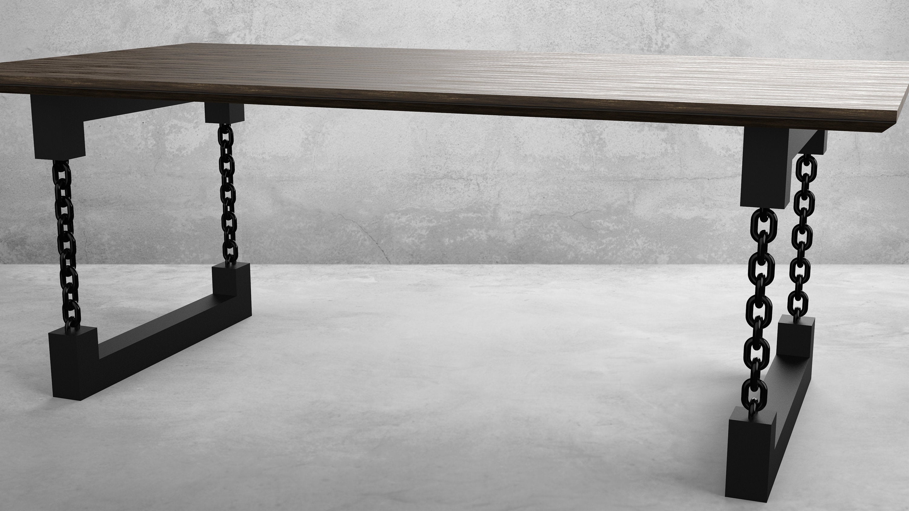 Square U Chain Link Table Legs