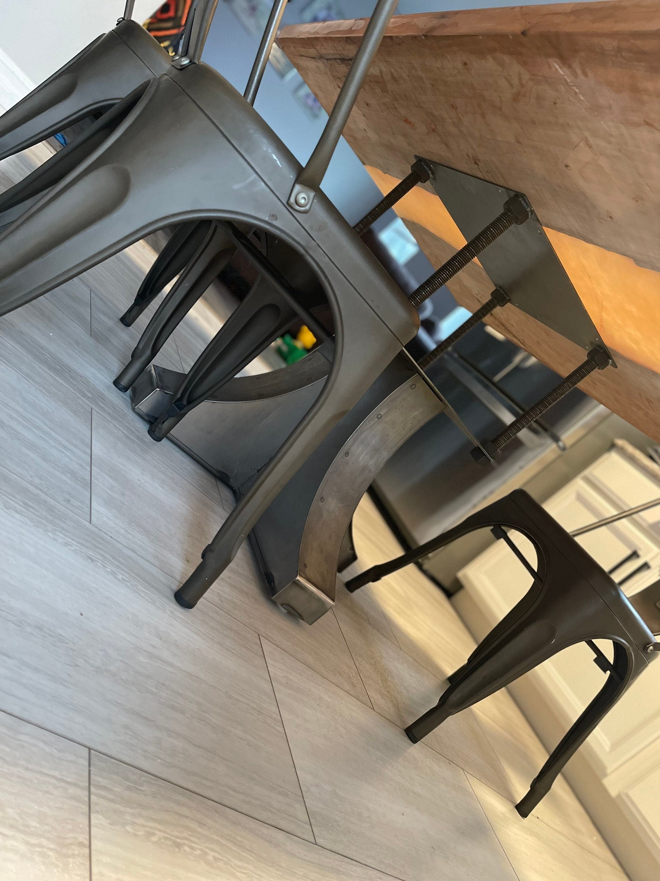 Industrial Style Steel Arch Table Base