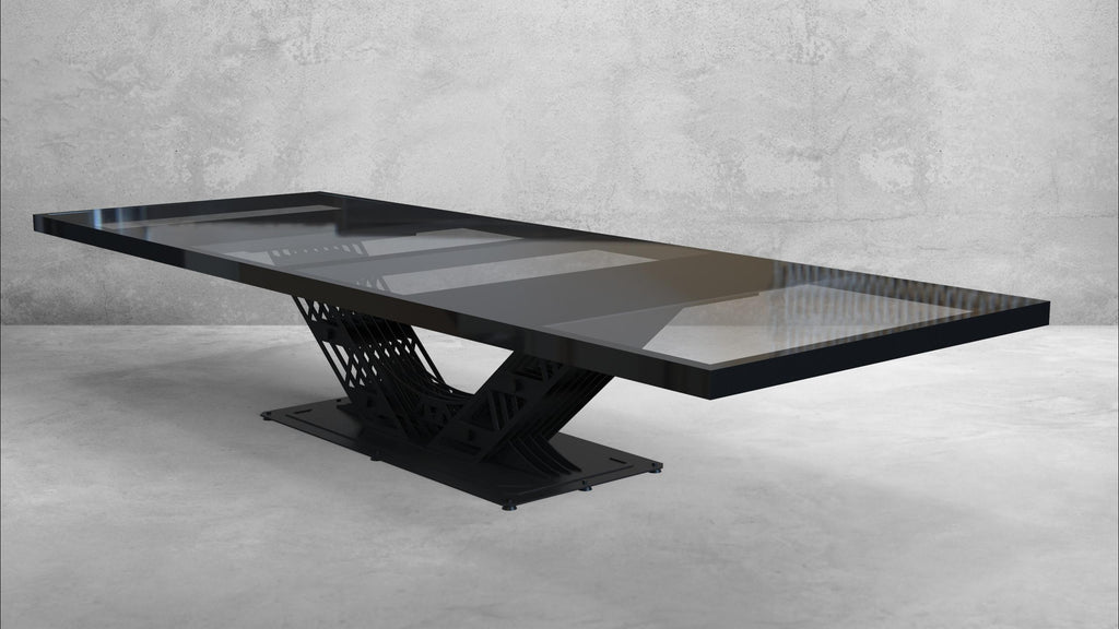 Industrial Trellis V Table Base