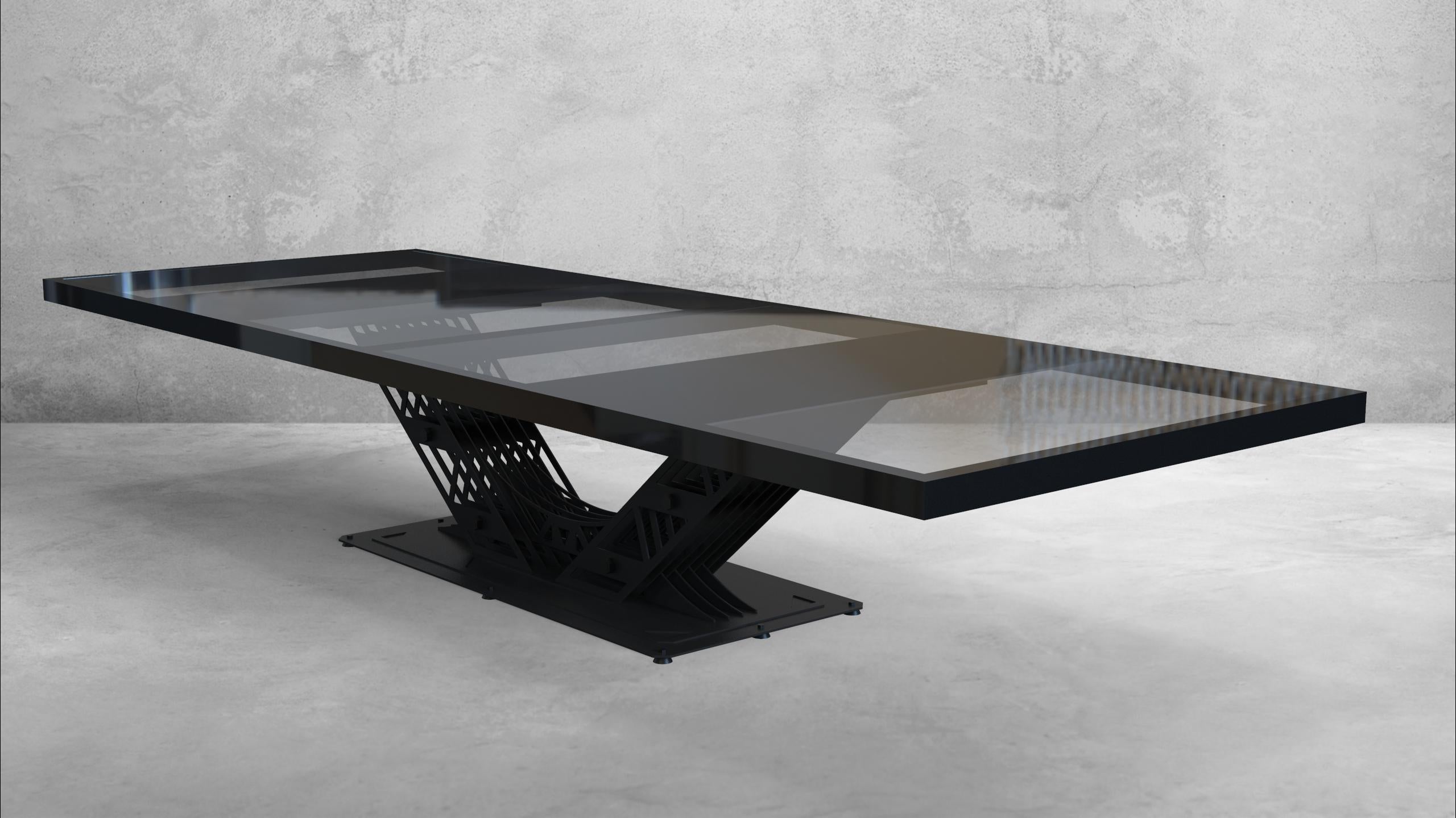 Industrial Trellis V Table Base