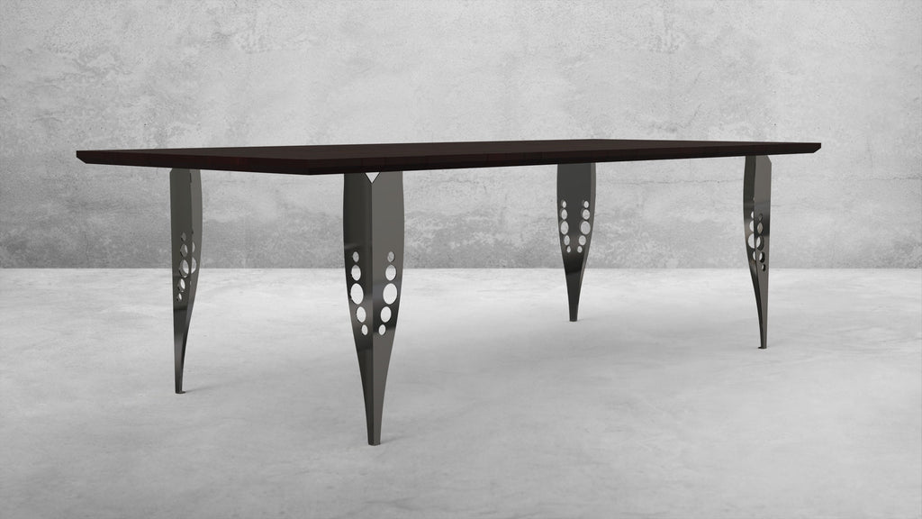 Bomber Style Steel Table Legs - Set Of 4