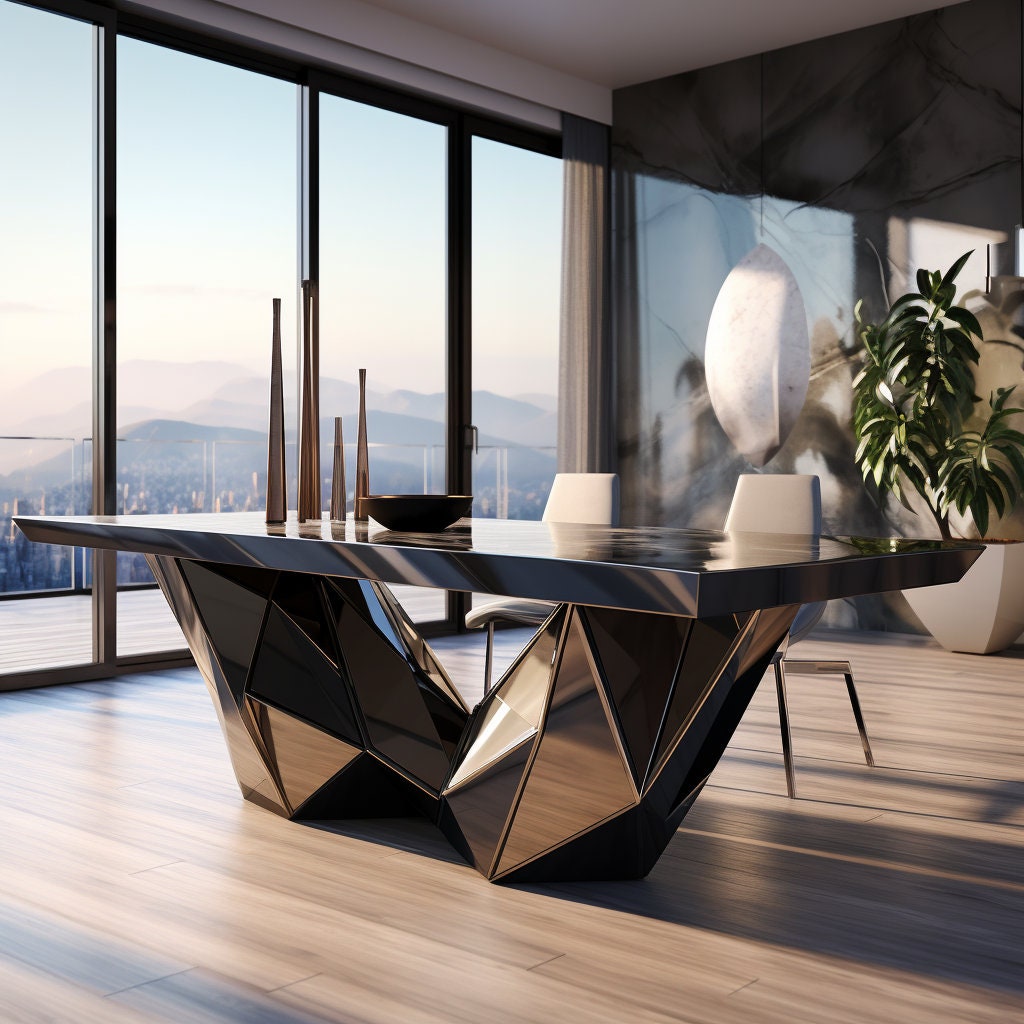 Geometric Low Poly Table Bases