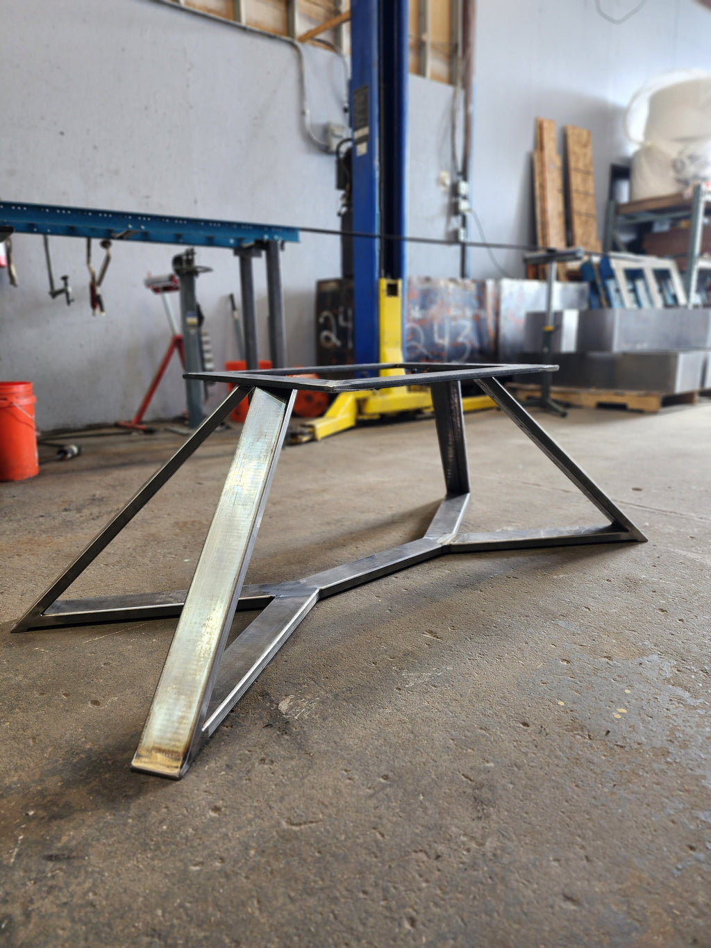Abstract Steel Table Base - Any Size!