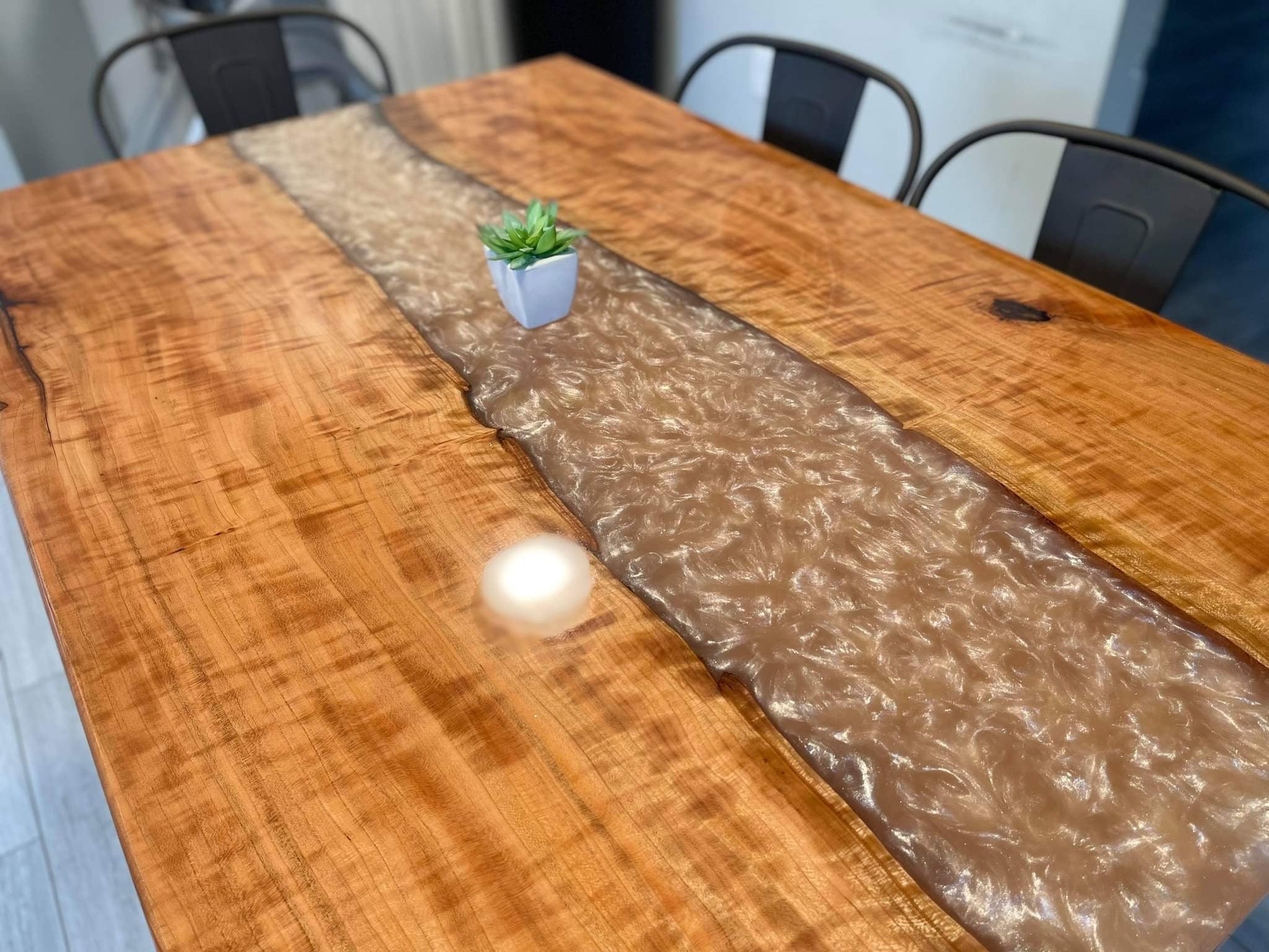 Custom Epoxy River Tables With Steel Bases *MADE IN USA*