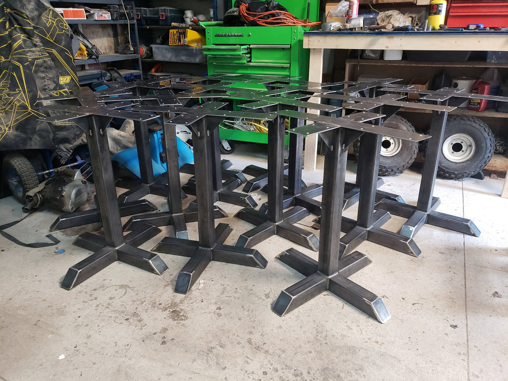 Restaurant Pedestal Style Table Bases - Bar Height And Dining Table Height
