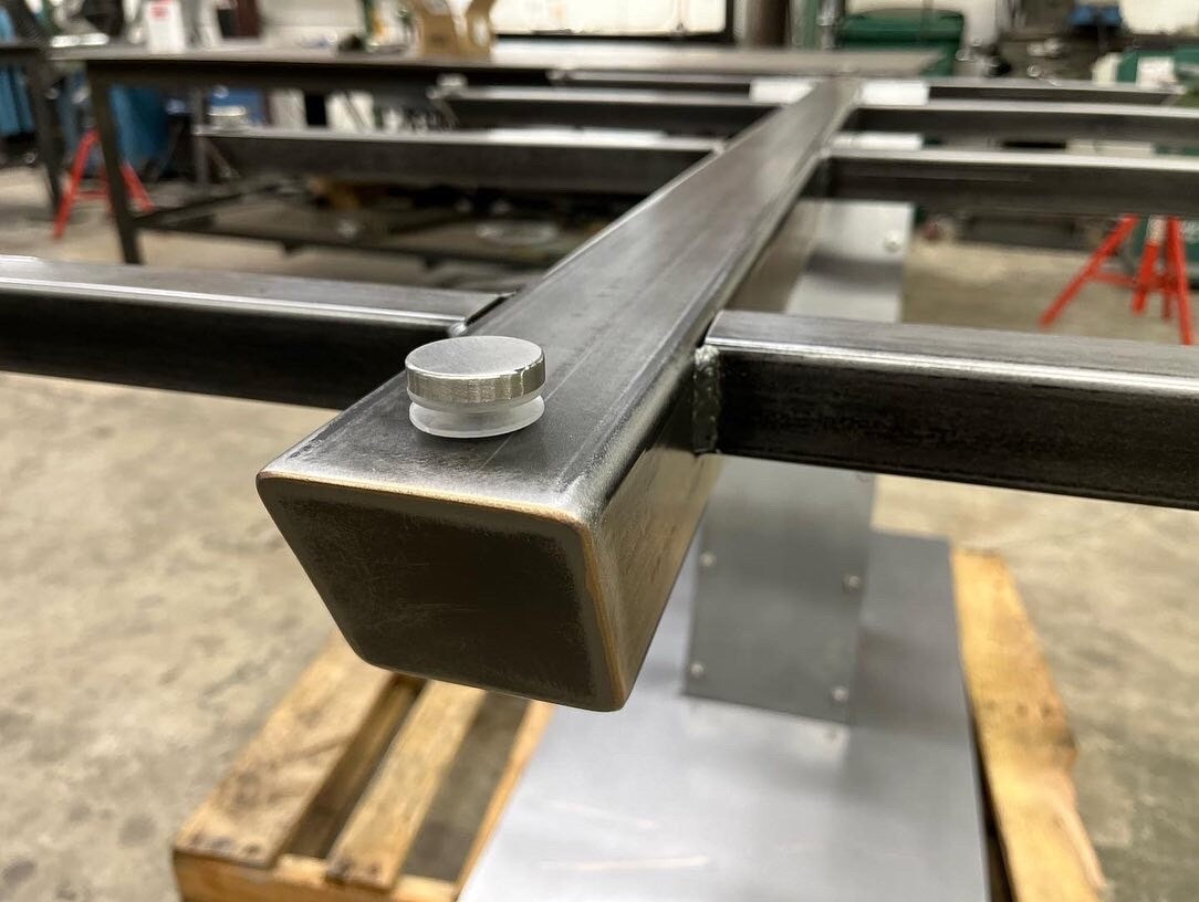 Industrial Style Steel Cantilever Table Base