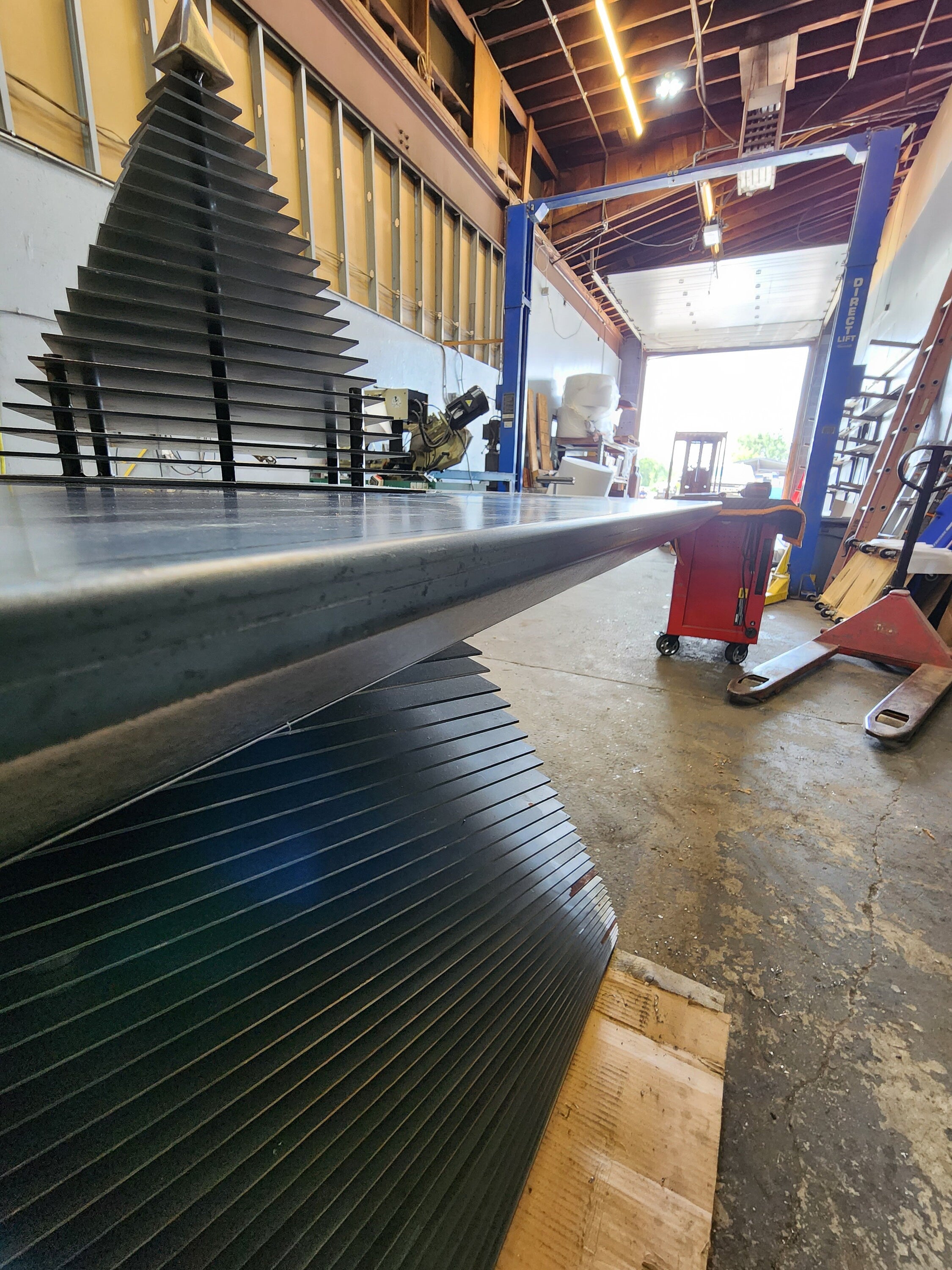Double Beveled Edge Steel Table Tops - Any Size Upon Request!