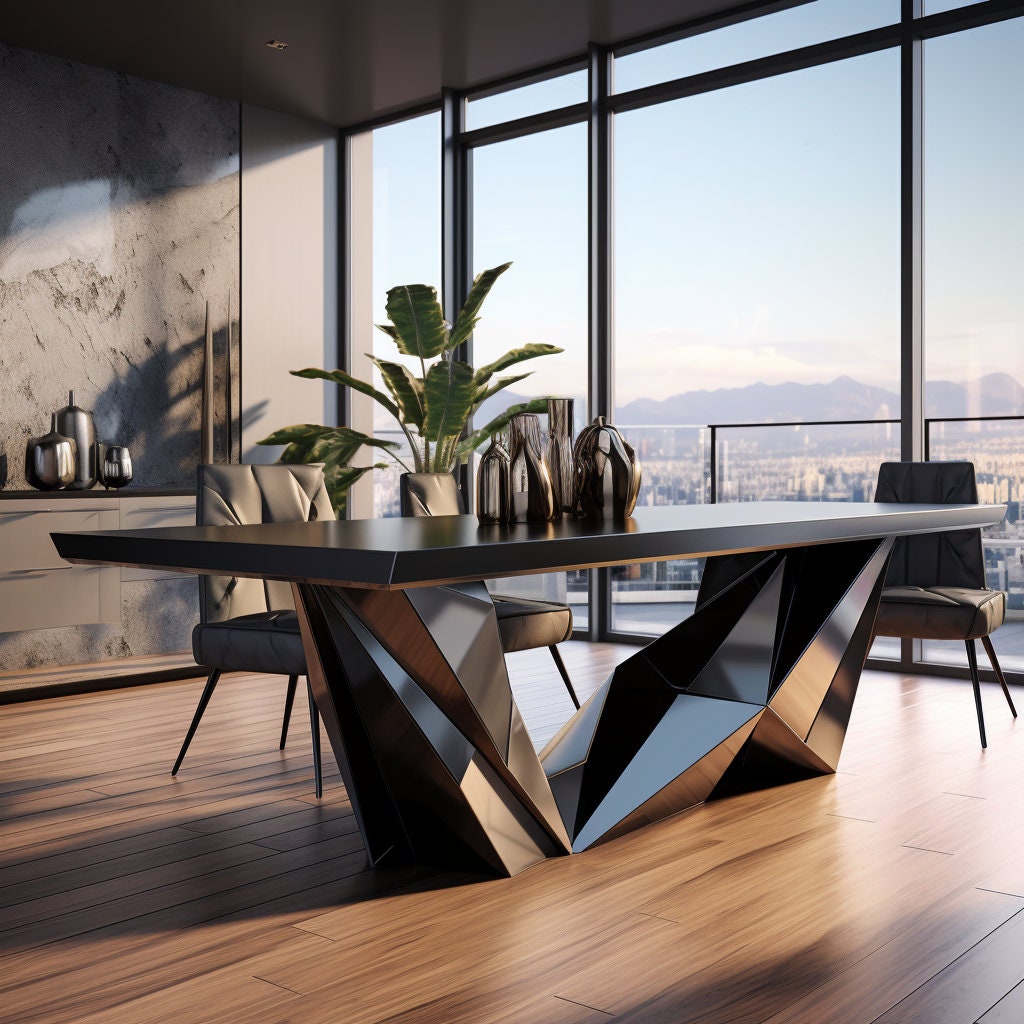 Geometric Low Poly Table Bases