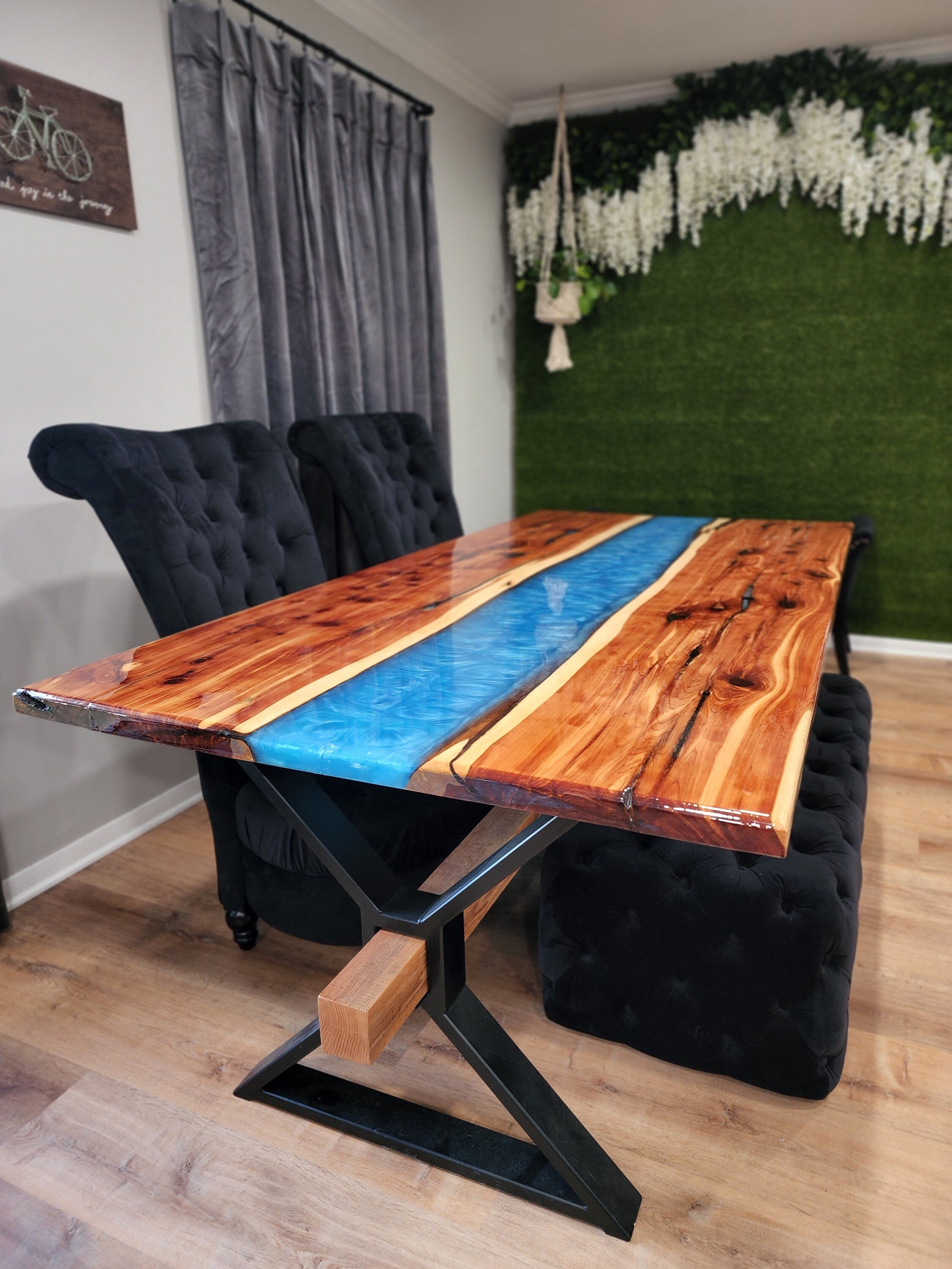 Custom Epoxy River Tables With Steel Bases *MADE IN USA*
