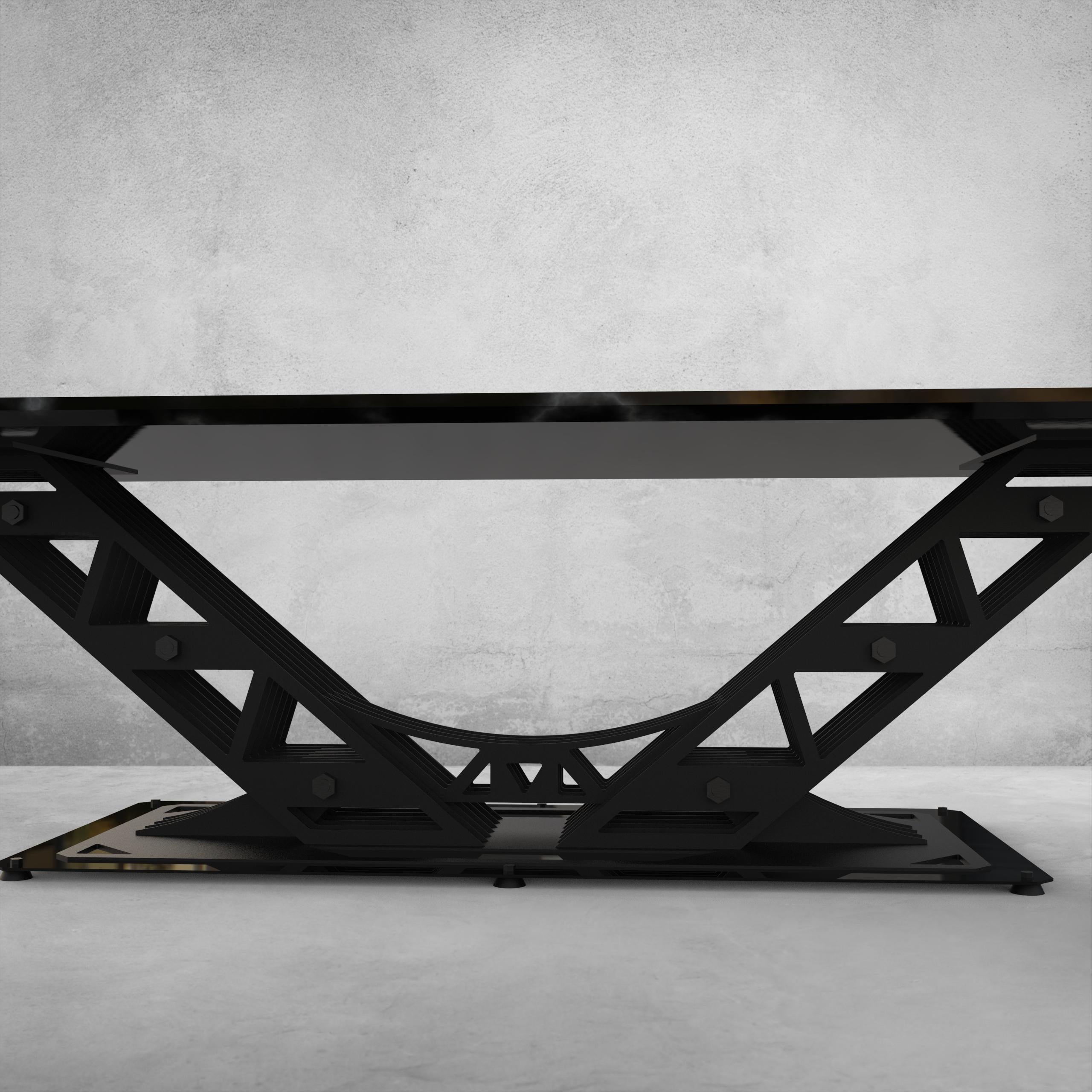 Industrial Trellis V Table Base