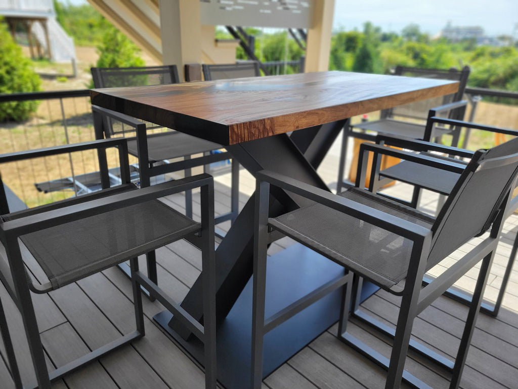 Heavy Industrial I Beam X Pedestal Base