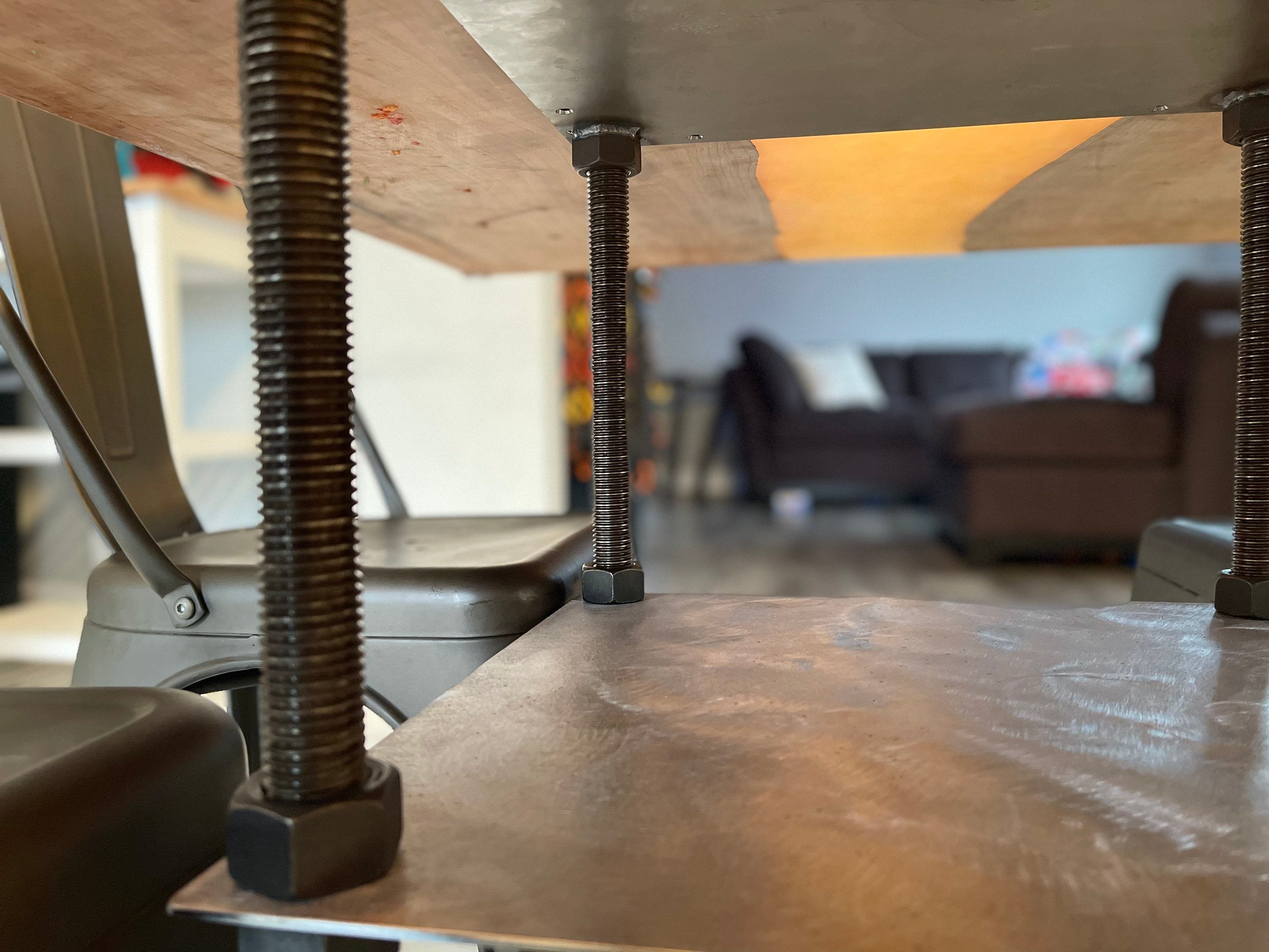 Industrial Style Steel Arch Table Base