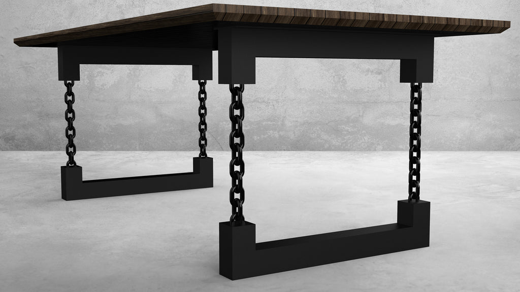 Square U Chain Link Table Legs