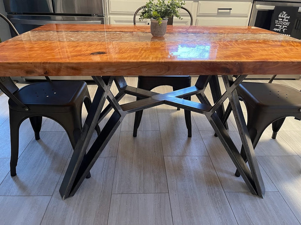 Hexagon Spider Table Base - 3"x1" Tubing