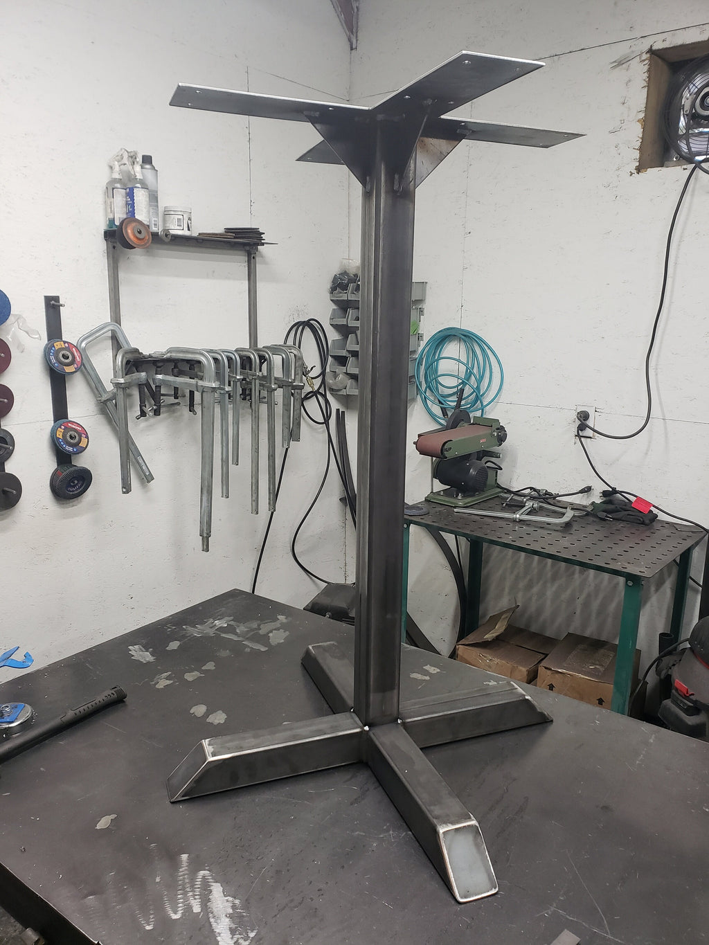 Restaurant Pedestal Style Table Bases - Bar Height And Dining Table Height