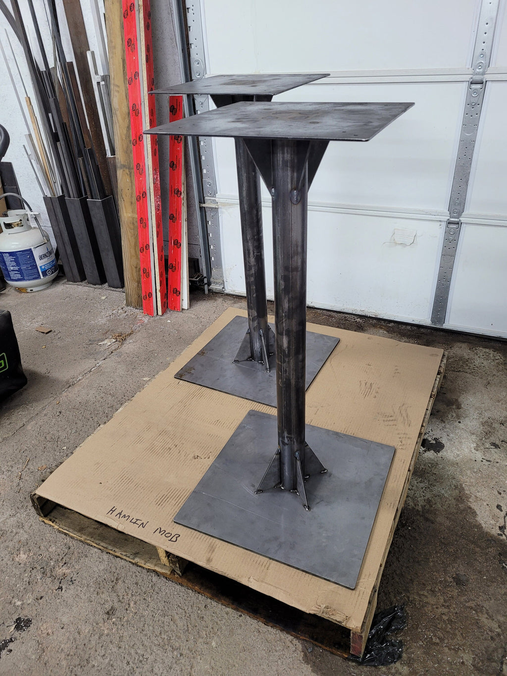 Industrial / Restaurant Style Steel Pedestal Table Base