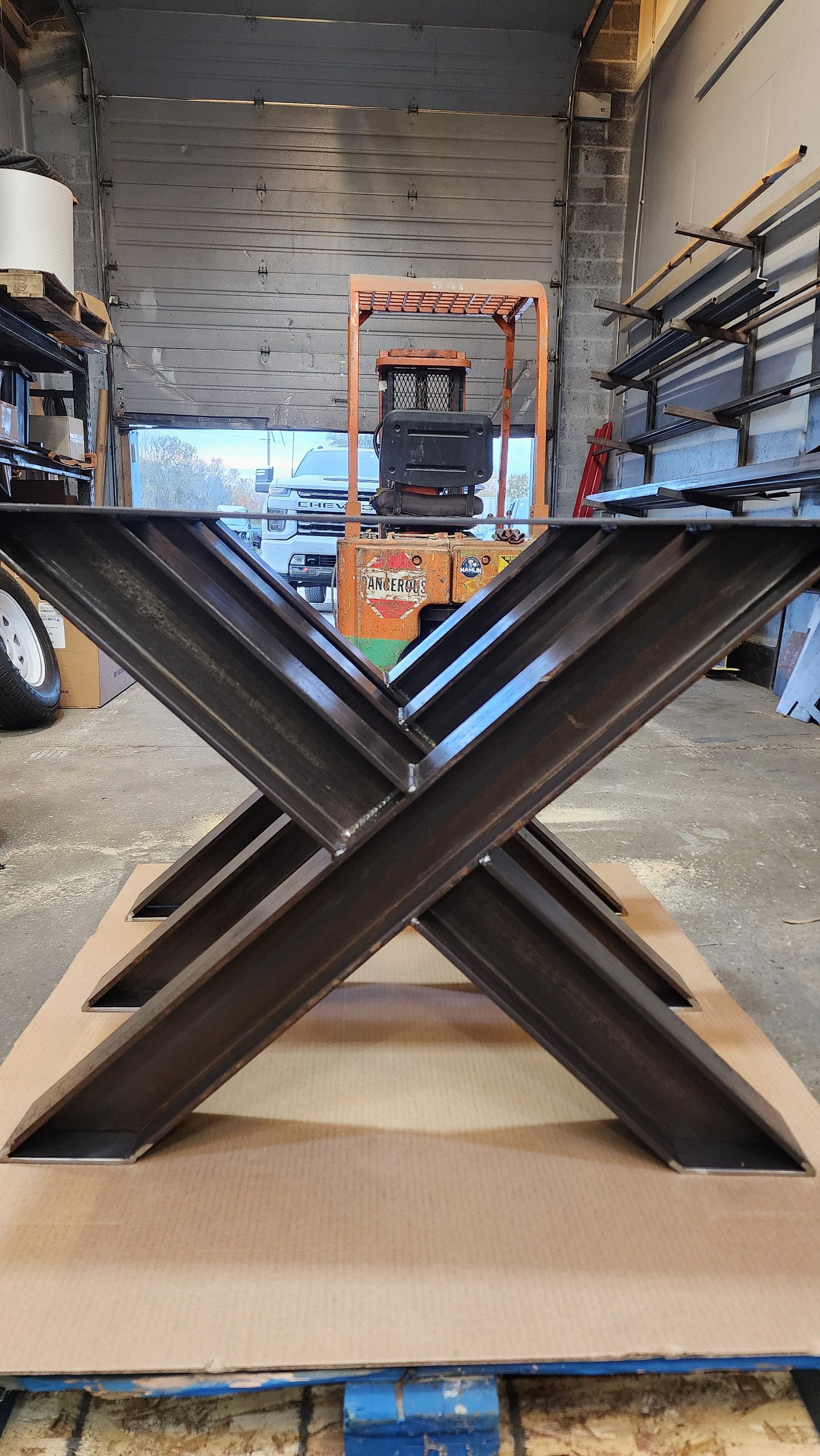 Industrial I Beam X Legs - Pair (2)
