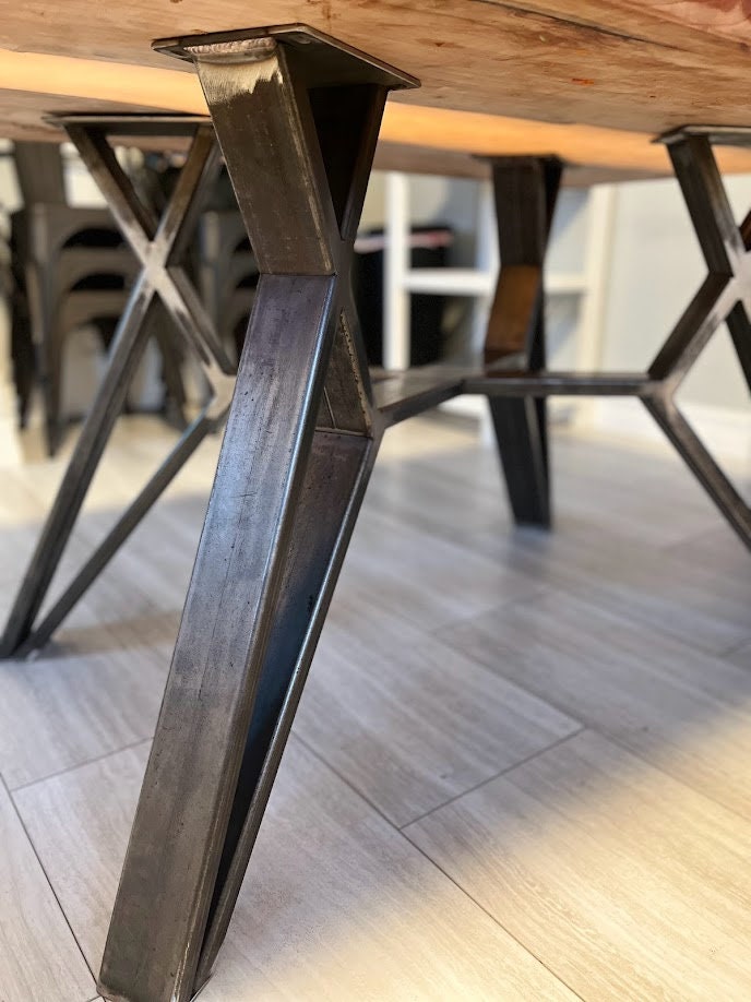 Hexagon Spider Table Base - 3"x1" Tubing