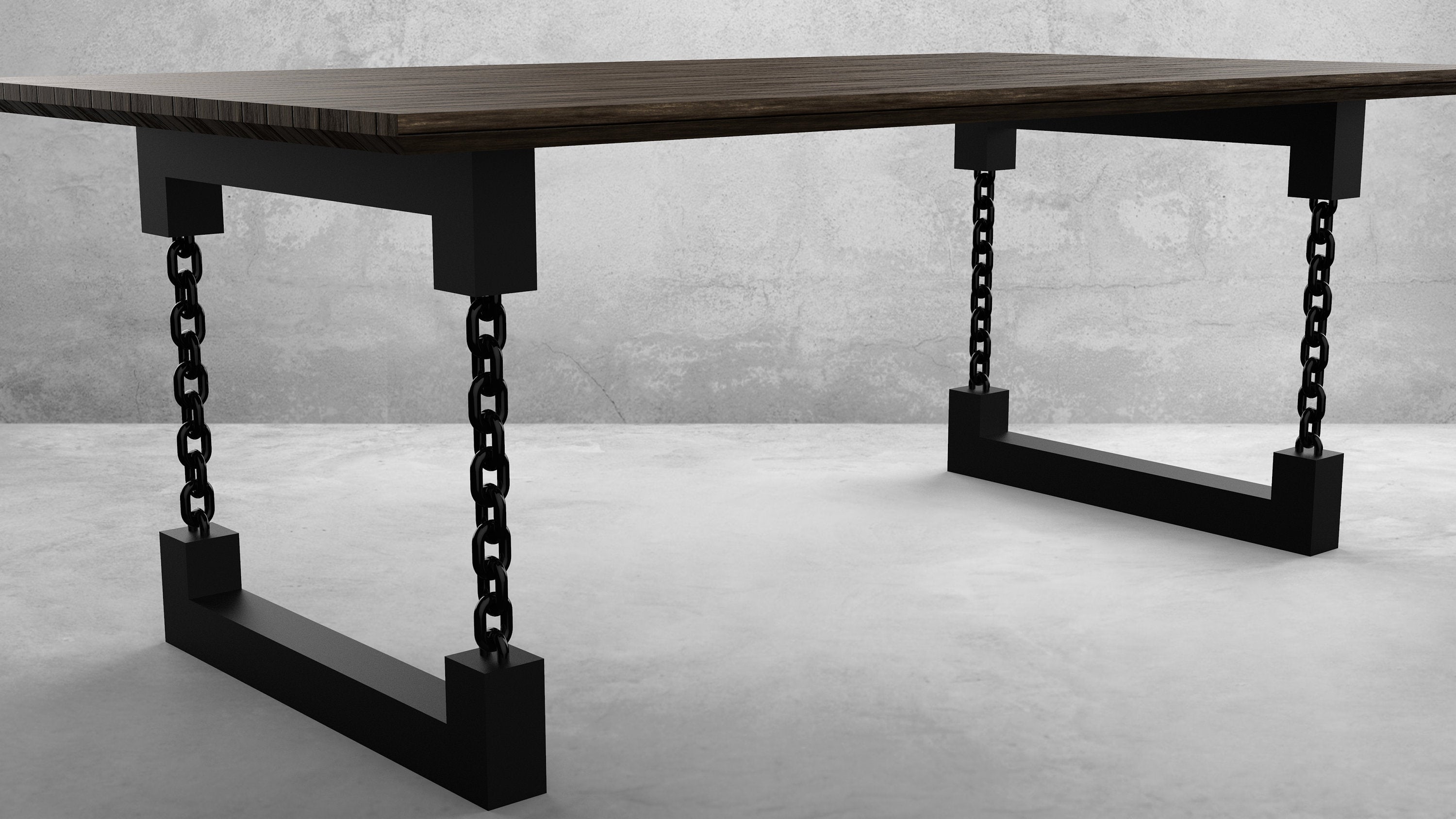 Square U Chain Link Table Legs