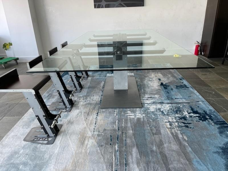 Industrial Style Steel Cantilever Table Base