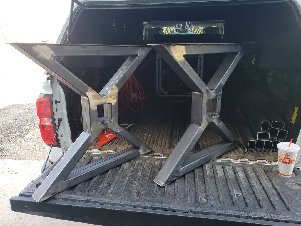X-Frame Center Beam Steel Table Legs 3"x2" Steel Rectangle Tubing