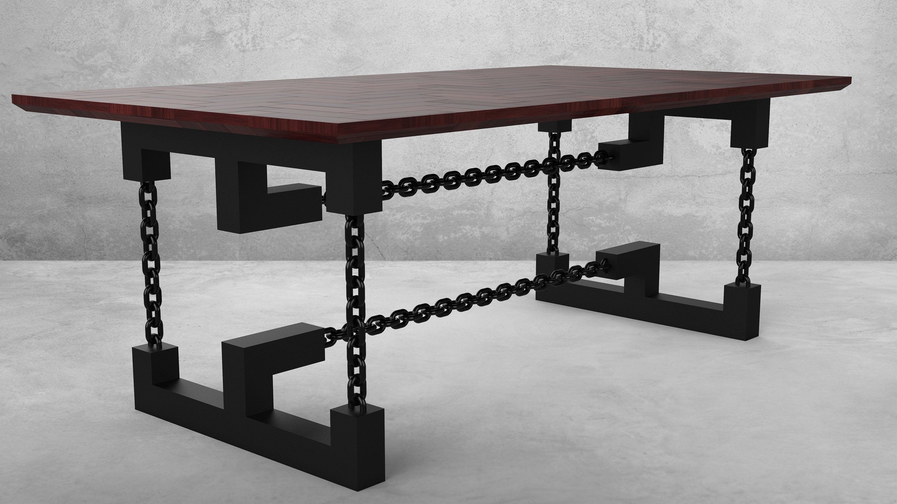 Chain Link Double 90 Table Base