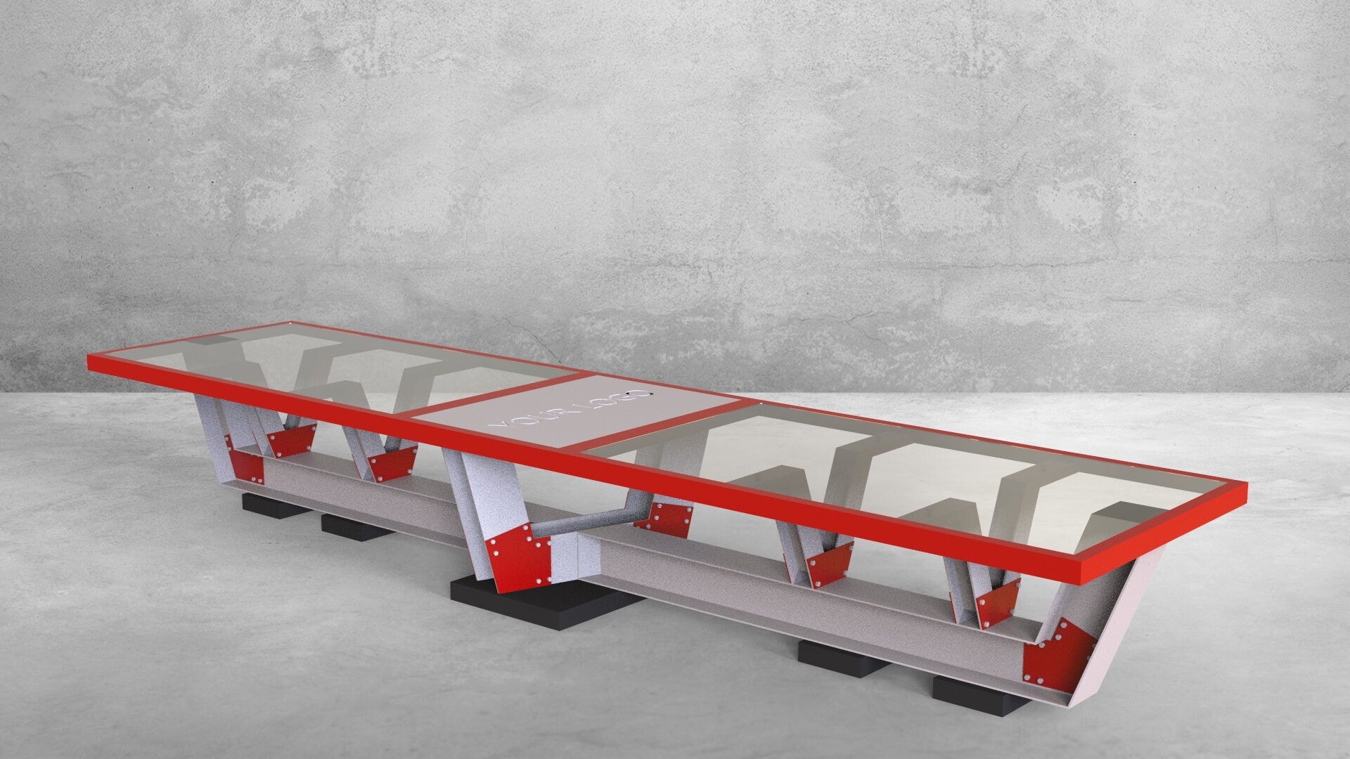 Industrial I Beam Conference Table