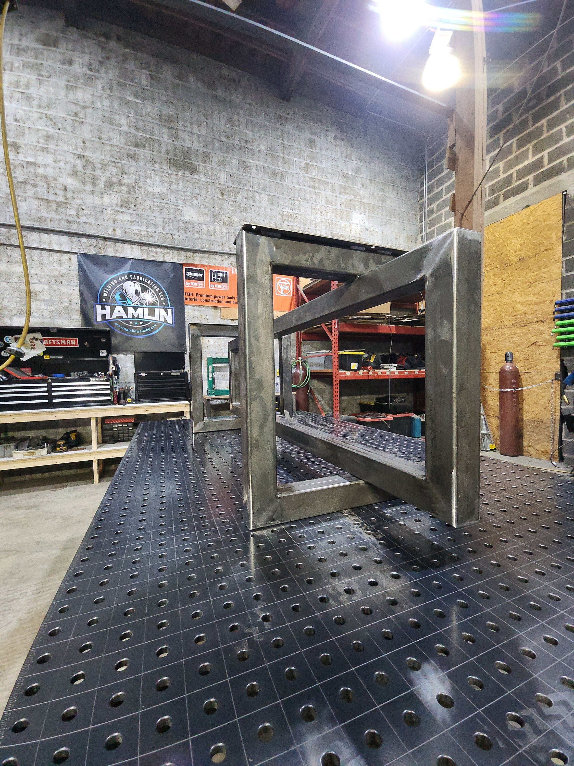 Square And Rectangle Modern Style Steel Table Base