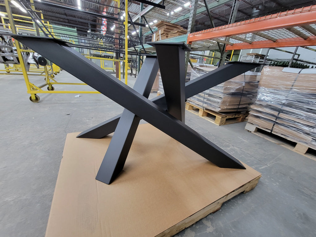 Criss-Cross Spider Base - 4"x4" Steel Tubing