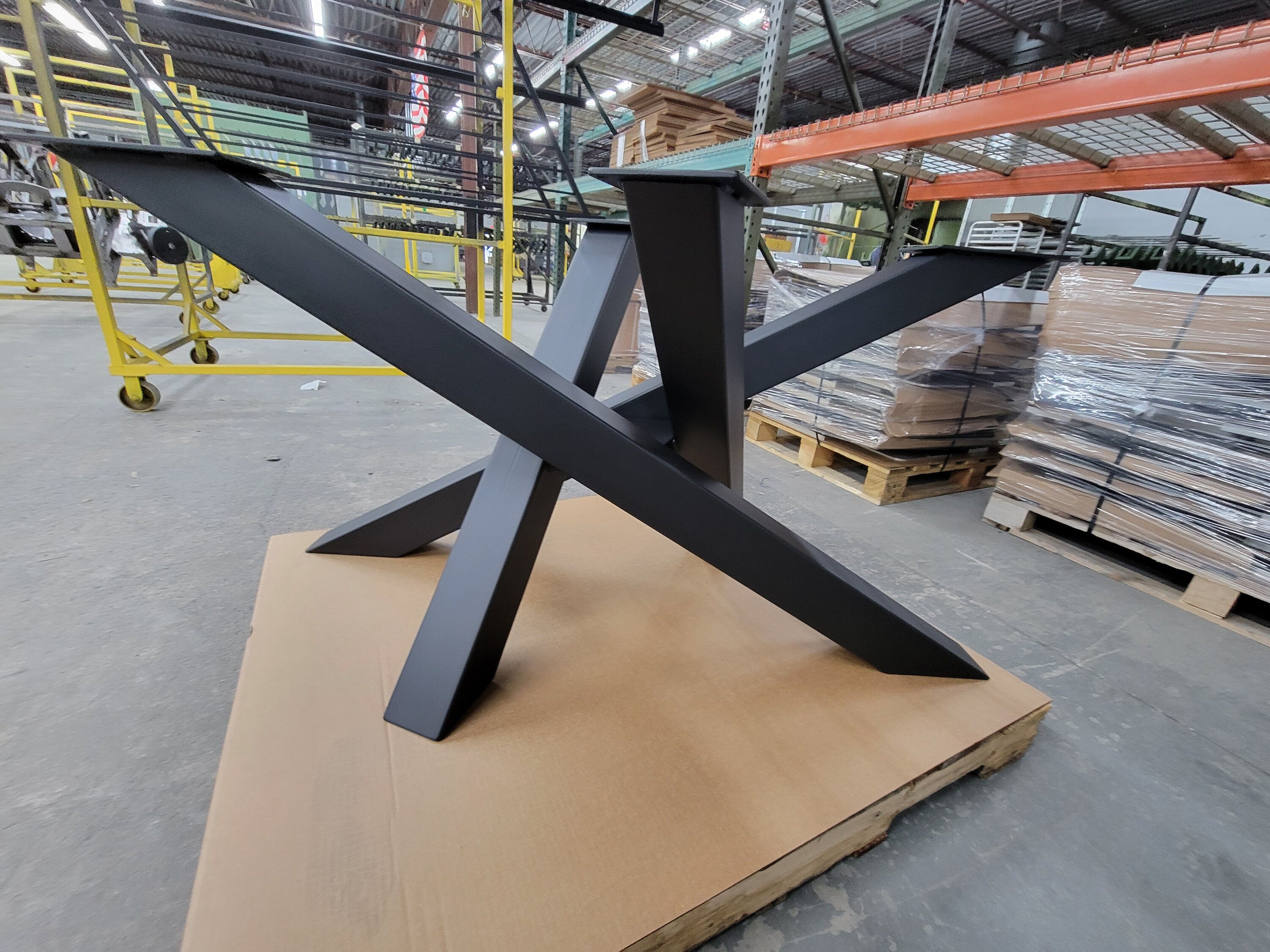 Criss-Cross Spider Base - 4"x4" Steel Tubing