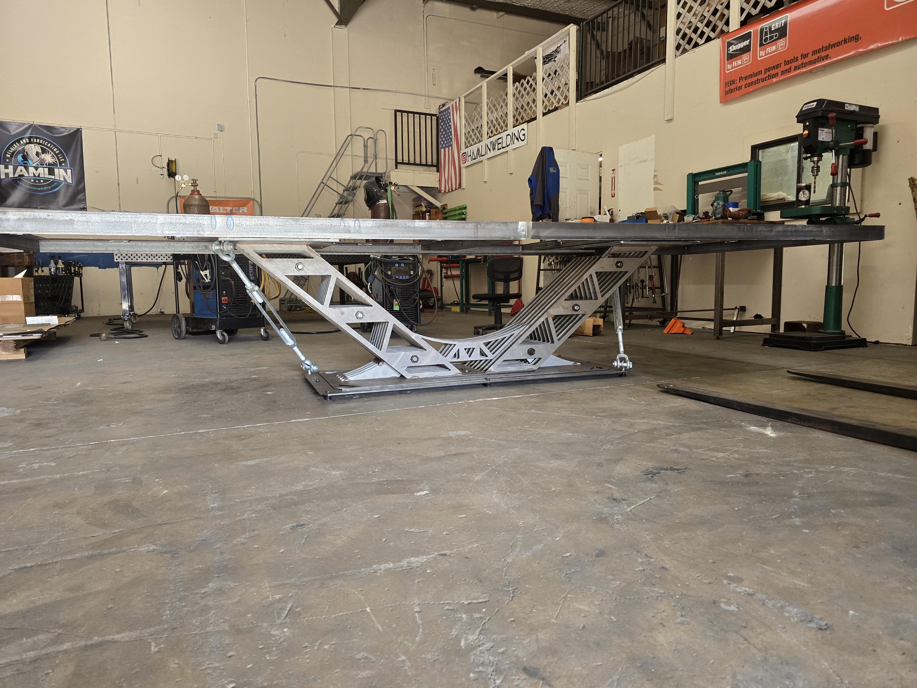 Industrial Trellis V Table Base