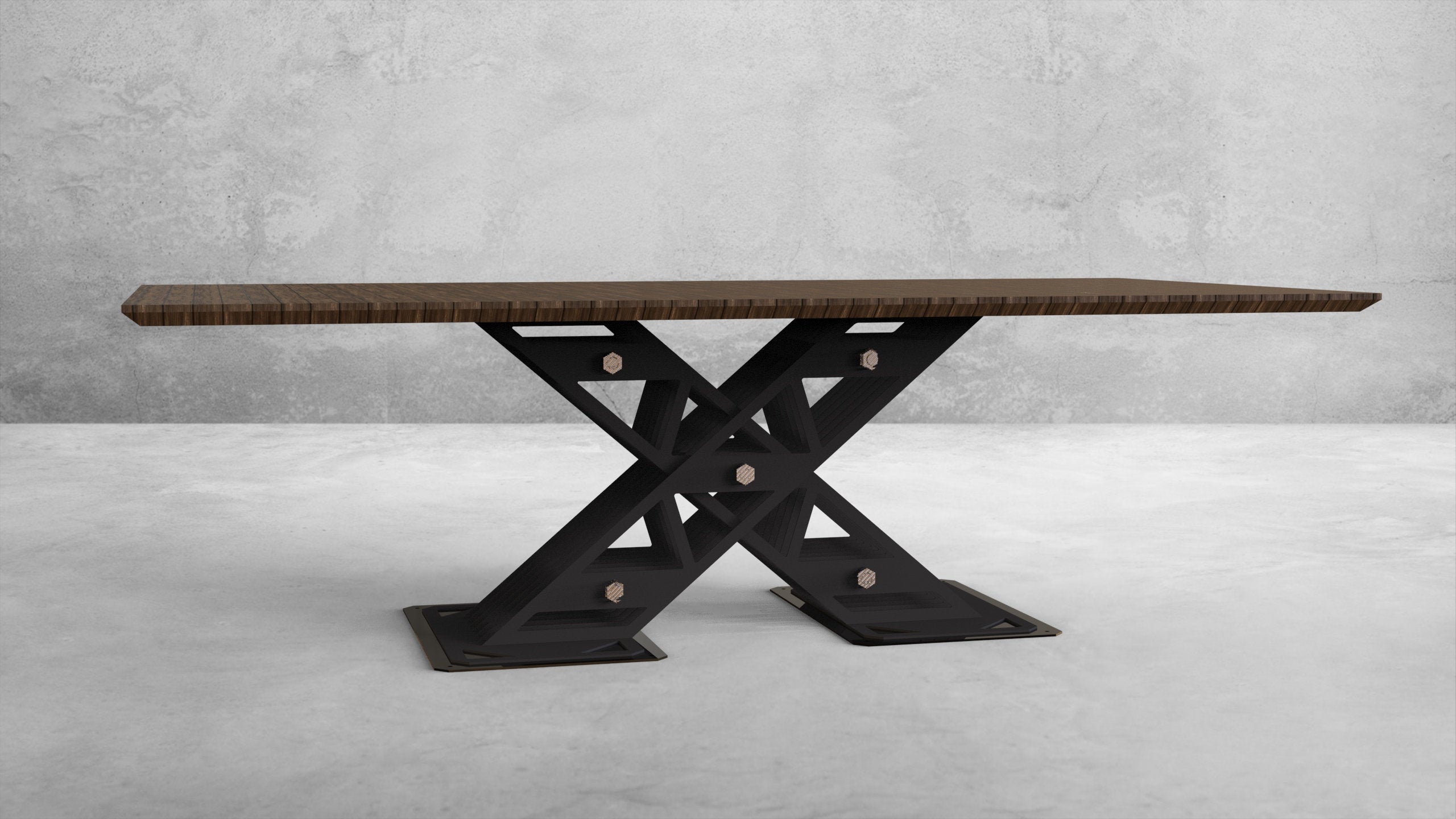 X-Frame Modern Industrial Style Table Base (Counter Height Or Dining Height)