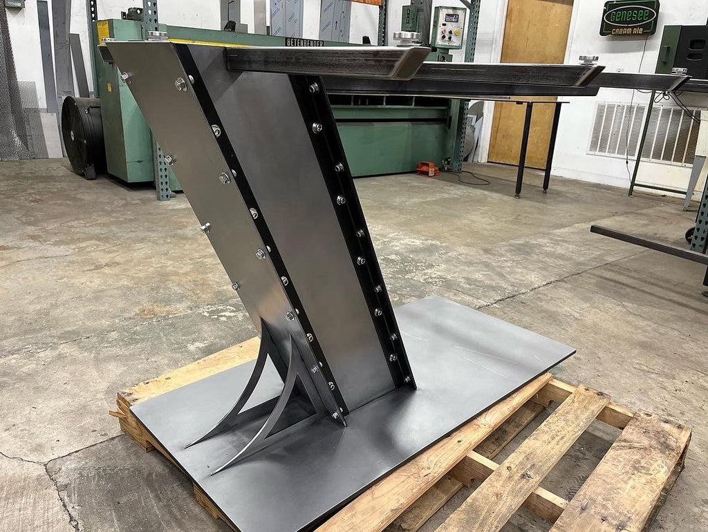 Industrial Style Steel Cantilever Table Base